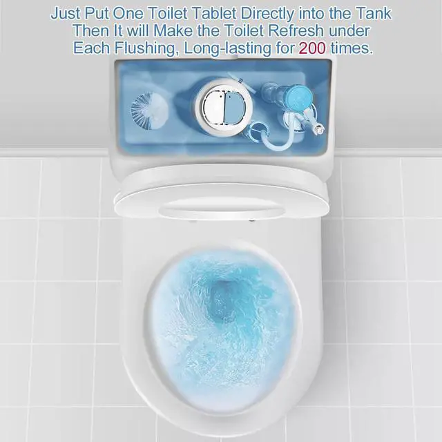 Alt view image 4 of 7 - Toilet Bowl Cleaner Tablets, 12 PACK Commercial Household Bathroom Cleaners, Automatic Toilet Tank Cleaners Deodorizers