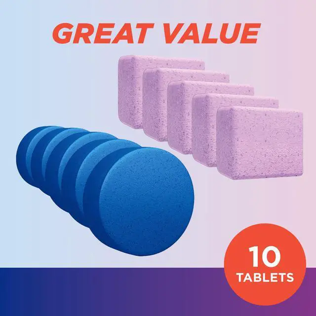 Alt view image 6 of 7 - Bleach-Free Toilet Bowl Cleaner Tablets, Lavender & Blue, 10 Pack