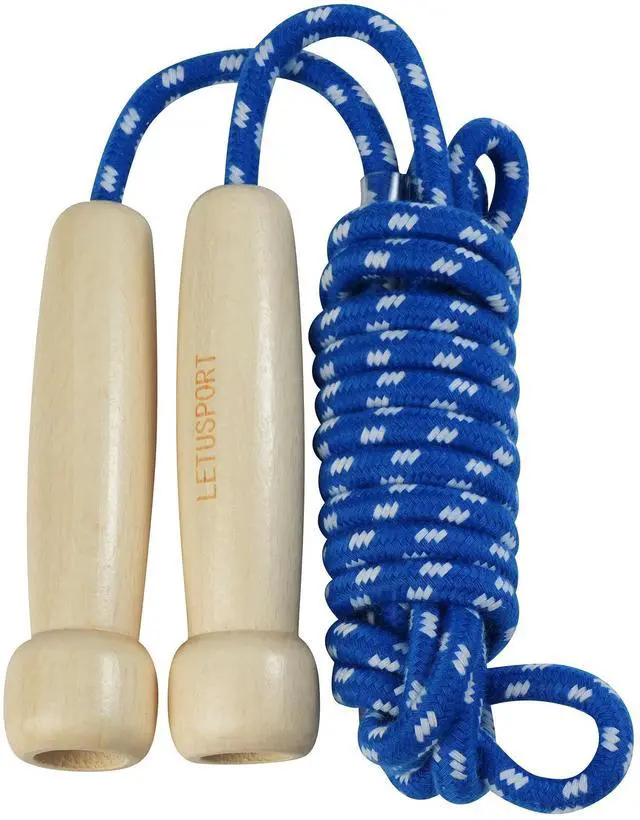 Main image of 8.8 Feet Jump Rope for Women Men Kids Wooden Handle Jumping Ropes
