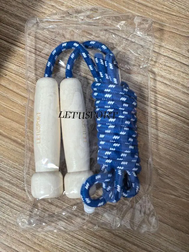Alt view image 7 of 7 - 8.8 Feet Jump Rope for Women Men Kids Wooden Handle Jumping Ropes