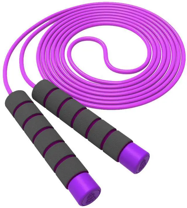 Main image of Adjustable Soft Skipping Rope - Toddler Jump Rope With Skin-Friendly Foam Handles For Kids, Boys, Girls, Women, Men - Exercise Activity, Outdoor Fitness