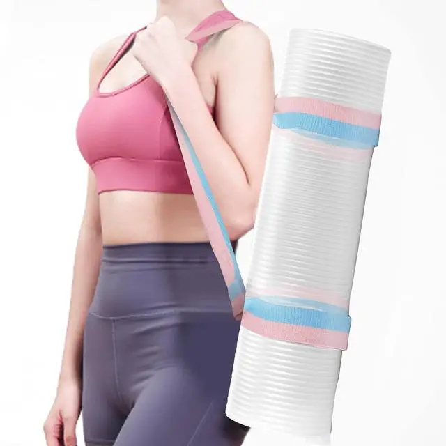 Alt view image 6 of 7 - 2 Packs Yoga Mat Strap for Carrying, Yoga Mat Carrier, Adjustable Sling for Yoga Mat Exercise Mat, Extra Thick Durable Comfy Silky Multi-Purpose, Strap Only