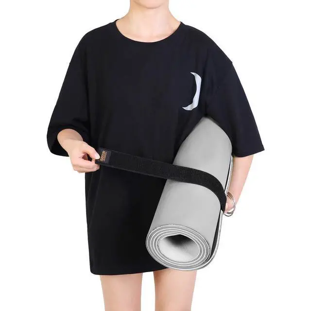 Alt view image 3 of 5 - Adjustable Heavy-Duty Yoga Mat Strap - Elastic Bungee Wrap Organizer for Workout, Exercise, and Pilates Mat Storage - Secure and Stretchable Holder for Easy Transport
