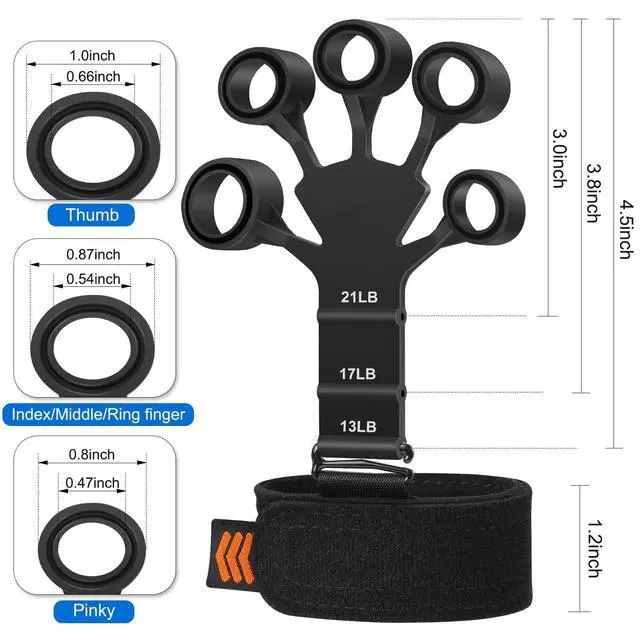 Alt view image 3 of 7 - Grip Strength Trainer - Double-Sided Finger Exerciser and Hand Strengthener for Hand Therapy, Rock Climbing - Relieve Pain for Arthritis, Carpal Tunnel