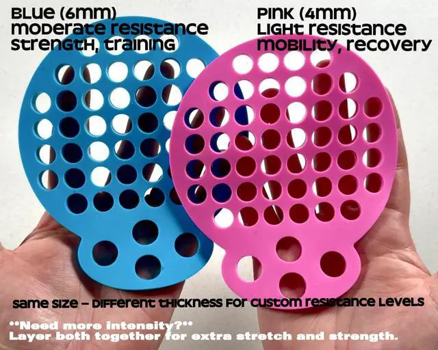Alt view image 7 of 7 - Finger Stretcher Hand Therapy Equipment (2-Pack) Finger Extension Exerciser for Grip Strength and Physical Therapy | Hand Exercise Web with Various Resistance Levels