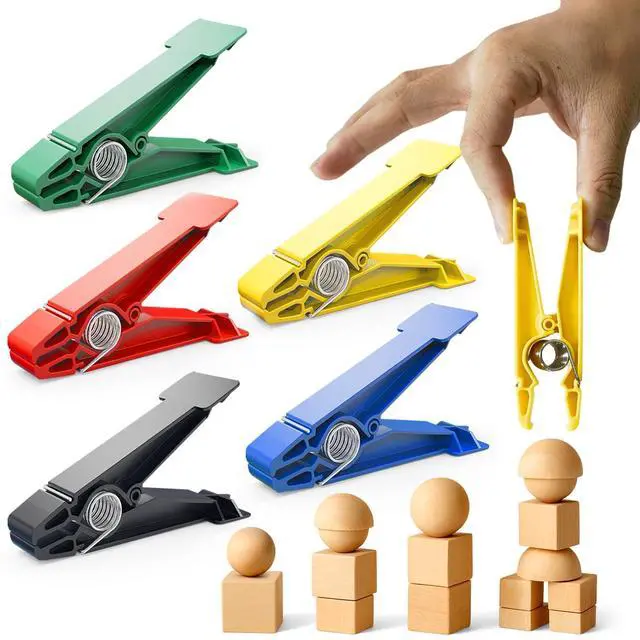Main image of Finger Exerciser Set 5 Resistance Clips for Hand Therapy, Grip Strength & Dexterity Ideal Finger Strengthener for Rehab, Stroke Recovery, Arthritis, Seniors & Athletes