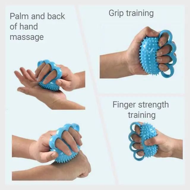 Alt view image 4 of 7 - Finger Exerciser Hand Squeeze Ball for Adults, Hand Grip Strength Trainer with Nail Clippers, Pain Relief & Improve Flexibility, Hand Exercisers for Rehab, Arthritis, Carpal Tunnel
