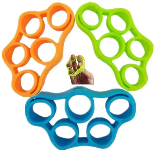 Main image of 3pcs Finger Stretcher Exerciser, Hand Grip Strengthener, Hand Exerciser,Forearm Exerciser Trainer Silicone Rings for Muscle & Rehabilitation