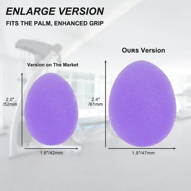 Alt view image 7 of 7 - Stress Balls for Adults, Hand Exersicers for Strength, Squeeze Balls for Hand Therapy, Set of 2 Hand Exersice Balls for Hand, Finger and Wrist Training with Carrying Bag