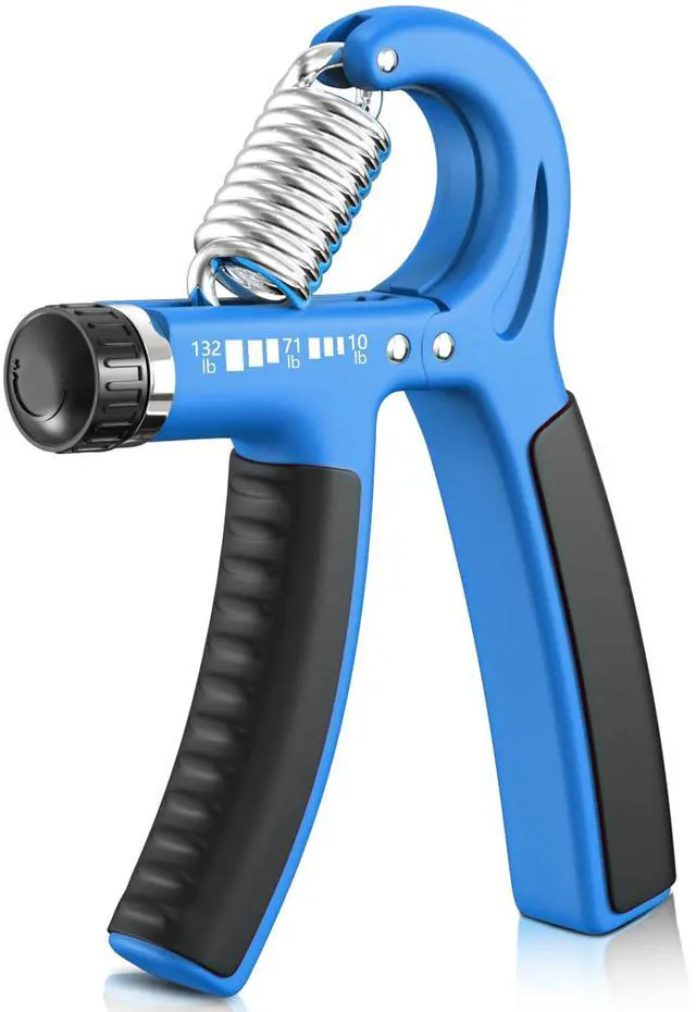 Main image of Grip Strengthener Forearm Strengthener, Adjustable Hand Grip for Strength Training & Rehabilitation, 10-132 lbs Resistance, Ideal for Athletes and Physical Therapy (1 Piece Light Blue)
