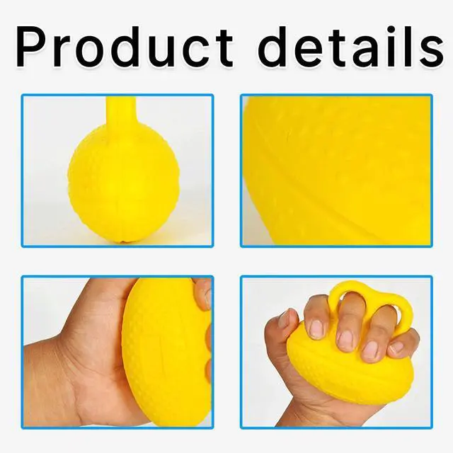 Alt view image 5 of 6 - Hand Grip Strengthener for Seniors,Hand Exercise Ball for Patient Recovery Elderly Stroke Arthritis Physical Therapy Anxiety Stress Relief Pressure Squeeze for Yoga Muscles Massage