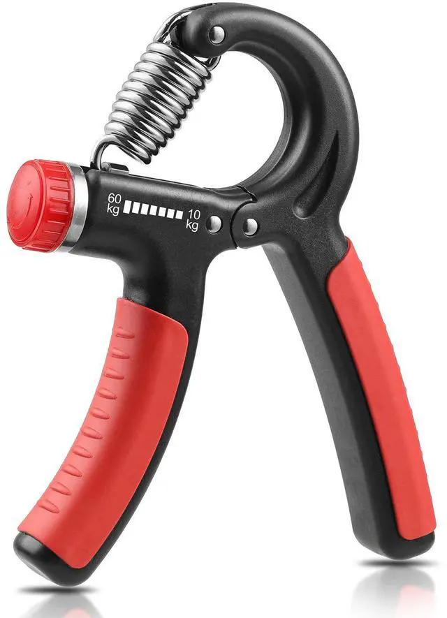 Main image of Grip Strength Trainer, Hand Grip Strengthener, Grip Strengthener, Adjustable Resistance, Forearm Strengthener, Perfect for Musicians Athletes (Orange, 1 Pack)