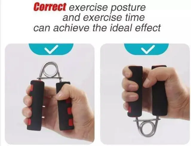 Alt view image 4 of 7 - BOOMIBOO Hand Grip Strengthener, Hand Soft Foam Manual Exerciser, Rapid Increase of Wrist, Forearm and Finger Strength Exercise Equipment, 2 Pack