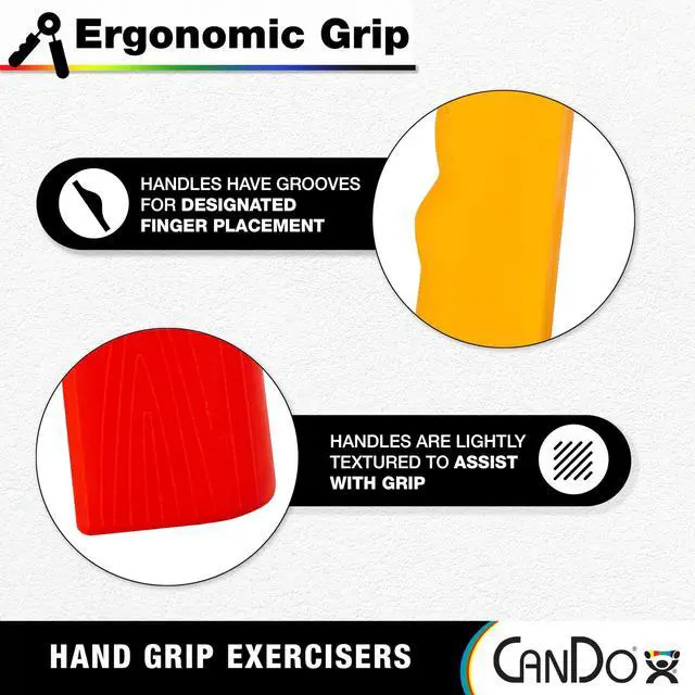 Alt view image 4 of 6 - Hand Grip Exerciser Pair, 24 lb, Blue-Heavy