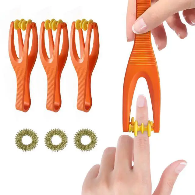 Main image of Finger Massager Roller for Arthritis-3 Pcs Hand Massager Roller for Arthritis and Carpal Tunnel,3 Pcs Acupressure Ring for Hands, Palm & Wrist & Thumb Massager