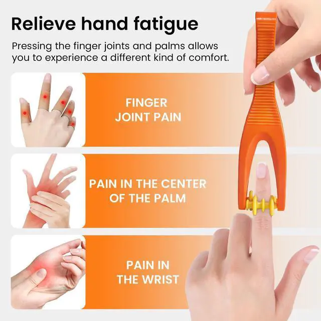 Alt view image 2 of 7 - Finger Massager Roller for Arthritis-3 Pcs Hand Massager Roller for Arthritis and Carpal Tunnel,3 Pcs Acupressure Ring for Hands, Palm & Wrist & Thumb Massager