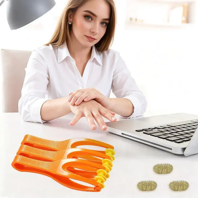 Alt view image 6 of 7 - Finger Massager Roller for Arthritis-3 Pcs Hand Massager Roller for Arthritis and Carpal Tunnel,3 Pcs Acupressure Ring for Hands, Palm & Wrist & Thumb Massager