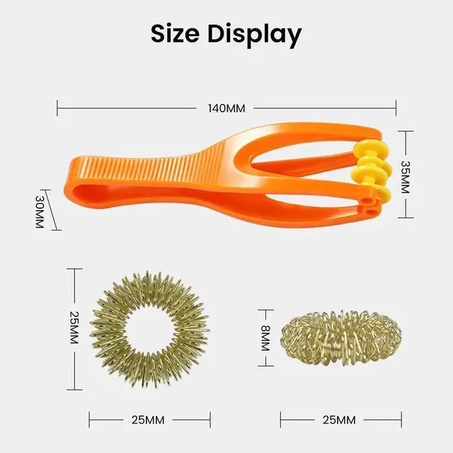 Alt view image 7 of 7 - Finger Massager Roller for Arthritis-3 Pcs Hand Massager Roller for Arthritis and Carpal Tunnel,3 Pcs Acupressure Ring for Hands, Palm & Wrist & Thumb Massager