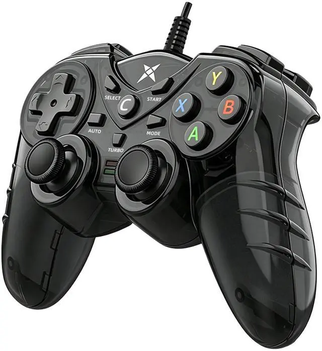 Main image of Wired PS3 PC Game Controller TV Box USB Steam Gamepad joystick Joypad with Dual Vibration Feedback Turbo Trigger for Windows 7/8 /8.1/10/ Laptop