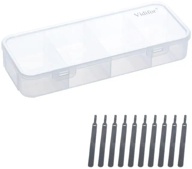 Main image of 2-Pack Clear Cable Organizer Box with 16 Cable Ties, Portable Cord & Charger Storage for Drawer, Desk, Office & Home (2, Small)
