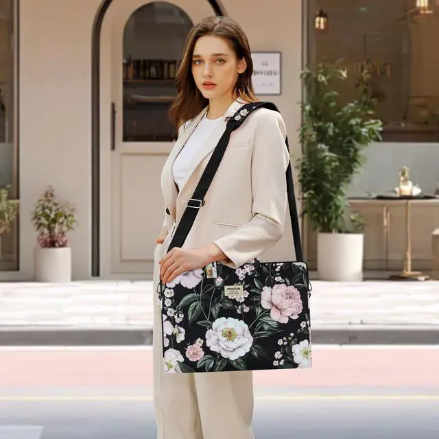 Alt view image 2 of 7 - Laptop Bag for Women, 15.6 inch Computer Bags