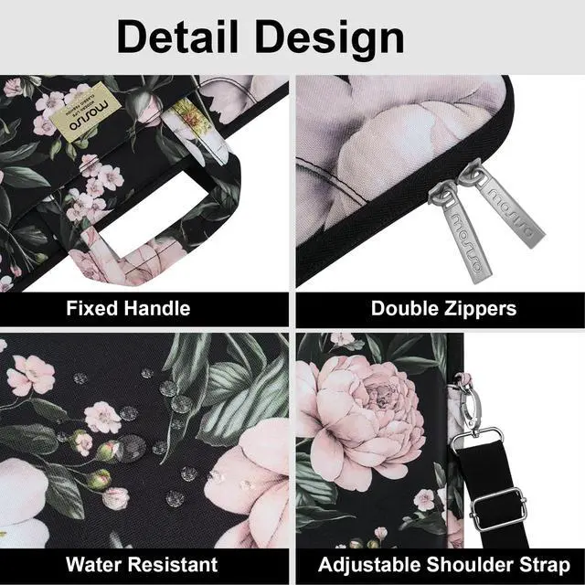Alt view image 6 of 7 - Laptop Bag for Women, 15.6 inch Computer Bags