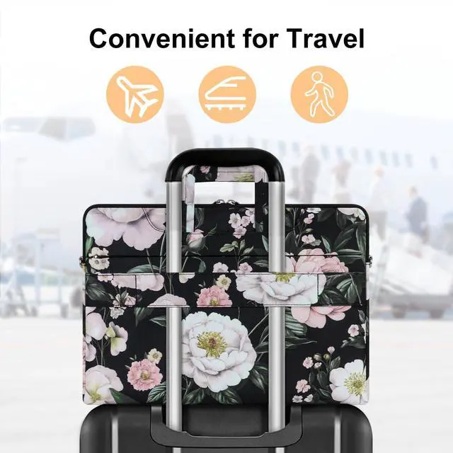 Alt view image 7 of 7 - Laptop Bag for Women, 15.6 inch Computer Bags