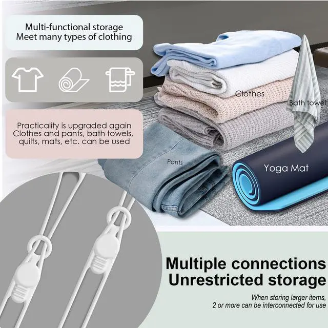 Alt view image 4 of 6 - Silicone Cable Ties, Cord Organizer Cable Management(16Pcs-White)