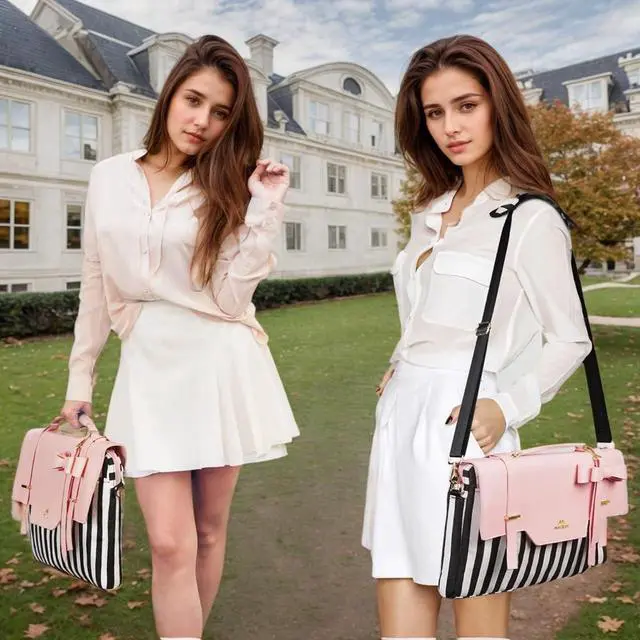 Alt view image 2 of 7 - Laptop Bag for Women, 15.6 inch Slim Computer Briefcase Sleeve Case