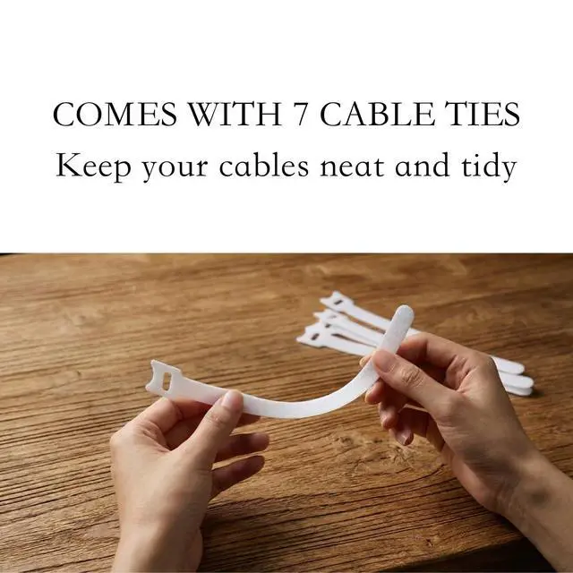 Alt view image 3 of 7 - 7 Case Cable Storage Box with Cable Straps and Label Stickers, Travel Cord Organizer for Charging Cables, USB Wires, Earphones Drawer Organization for Home & Office (7 Cases + 7 Cable Straps)