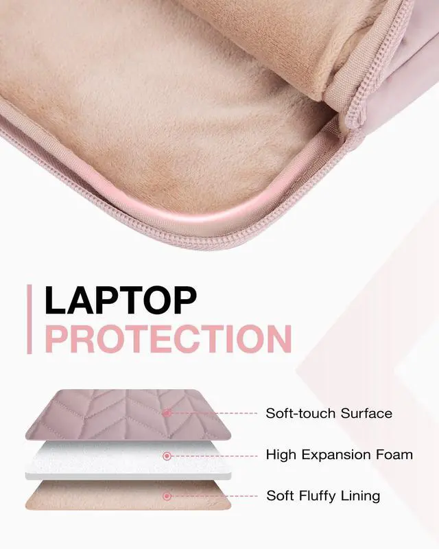 Alt view image 4 of 7 - Laptop Case 15-16 inch with Handle, Laptop Bag Sleeve Padded