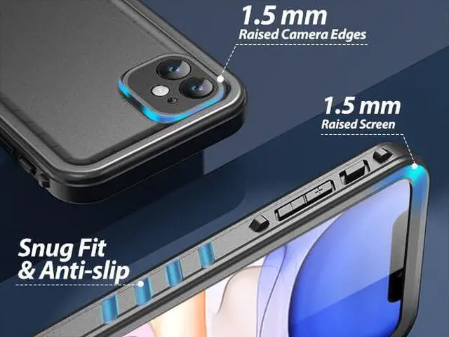 Alt view image 5 of 6 - for iPhone 11 Waterproof Case, Black