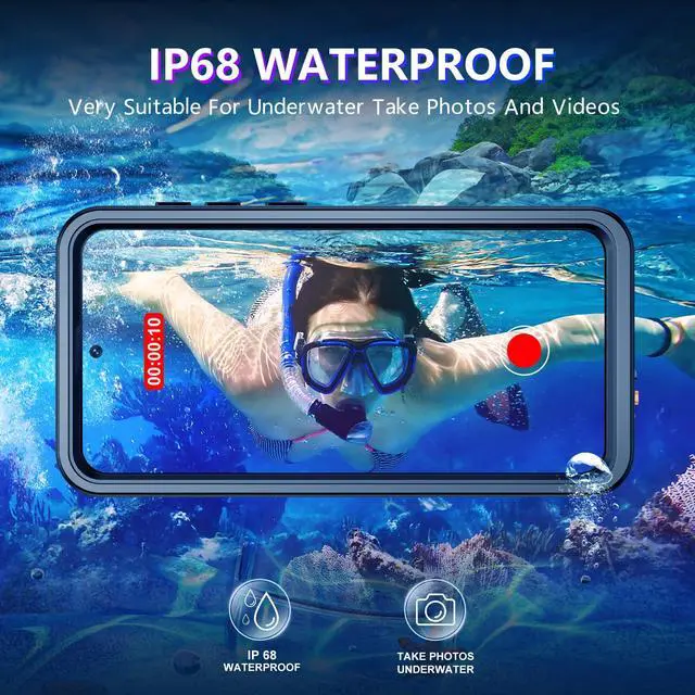 Alt view image 3 of 7 - Designed for Samsung Galaxy S26 Plus Case Waterproof, Built-in Lens & Screen Protector Military Shockproof Dropproof IP68 Underwater Full Body Phone Case for Samsung Galaxy S26 Plus 6.7"-Black