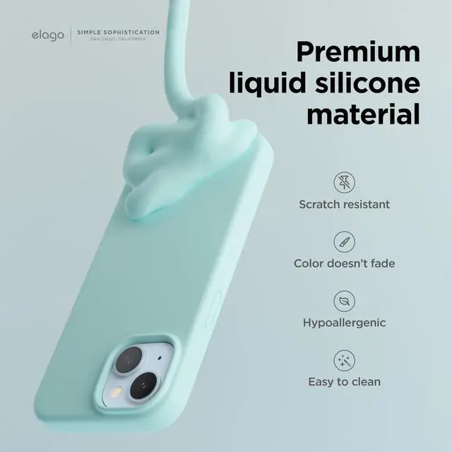 Alt view image 3 of 6 - Premium Liquid Silicone Case for iPhone 15