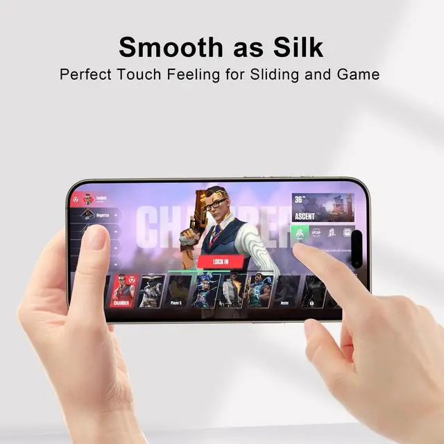 Alt view image 7 of 7 - for iPhone 16 Pro Max Privacy Screen Protector 2 Pack