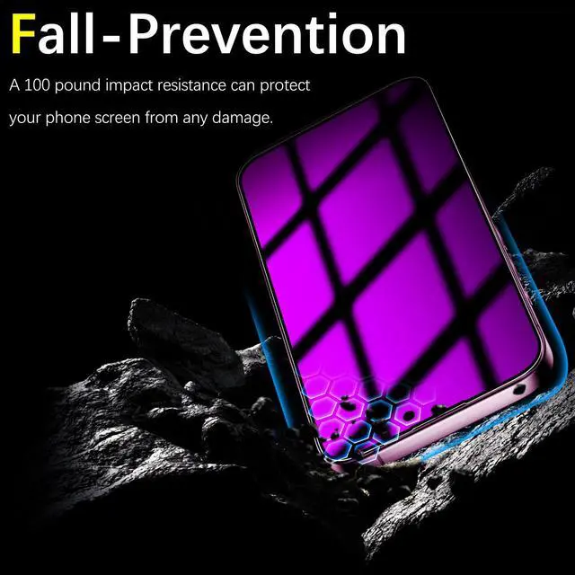 Alt view image 6 of 6 - 2 Pack Gradient Colorful Privacy Screen Protector for iPhone 16 Pro
