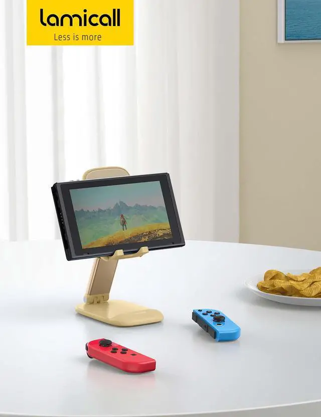 Alt view image 7 of 7 - Yellow Phone Stand for Desk - Telephone Stand Desk