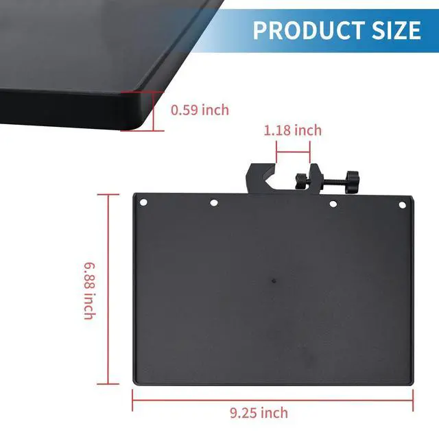 Alt view image 2 of 7 - Multi-Functional Phone Holder Microphone Stand Plastic Tray Live Broadcast Microphone Mic Rack Stand for Stage Live Streaming Concert Performance Singing Podcast 2Pcs