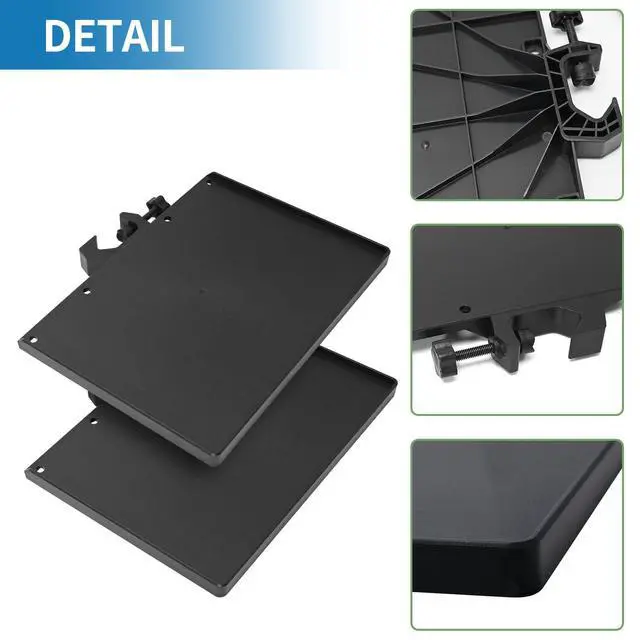 Alt view image 4 of 7 - Multi-Functional Phone Holder Microphone Stand Plastic Tray Live Broadcast Microphone Mic Rack Stand for Stage Live Streaming Concert Performance Singing Podcast 2Pcs