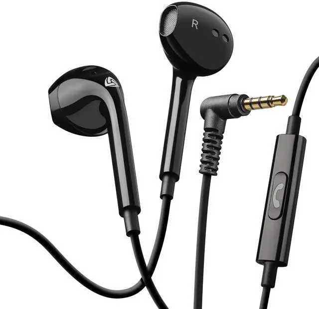 Main image of Zenith Wired Earbuds in-Ear Headphones, 5 Year Warranty, Earphones with Microphone, Corded for 3.5mm Jack Ear Buds for iPhone, Samsung, Computer, Laptop, Kids, School Students, Woman - Black
