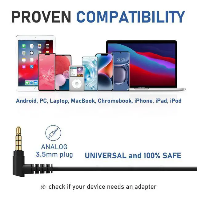 Alt view image 7 of 7 - Zenith Wired Earbuds in-Ear Headphones, 5 Year Warranty, Earphones with Microphone, Corded for 3.5mm Jack Ear Buds for iPhone, Samsung, Computer, Laptop, Kids, School Students, Woman - Black