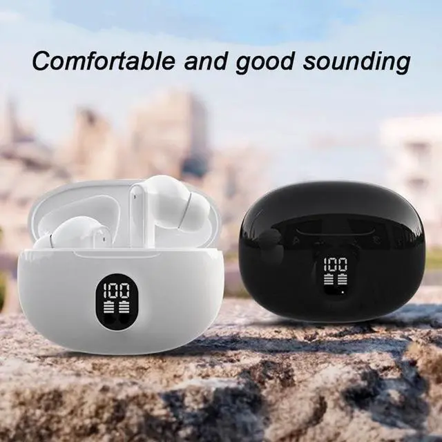 Alt view image 4 of 7 - Wireless Earbuds, Bluetooth 5.3 Headphones, Ear Buds, in Ear Earbuds with Noise Cancelling Mic, 45H Playing Time, LED Display, IP7 Waterproof, Earphones for Phone Android/iOS Sports