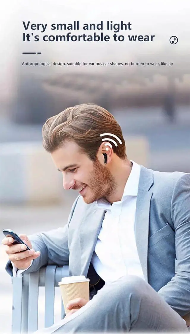 Alt view image 6 of 7 - Wireless Earbuds, Bluetooth 5.3 Headphones, Ear Buds, in Ear Earbuds with Noise Cancelling Mic, 45H Playing Time, LED Display, IP7 Waterproof, Earphones for Phone Android/iOS Sports