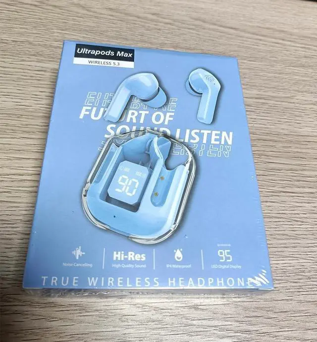 Alt view image 4 of 4 - Air31 TWS in-Ear Wireless Earphone Headphone - HD Conversation, Bluetooth 5.3, True Wireless Stereo for Gaming, Running, Sport, Music, HiFi Waterproof Earphones (Blue)