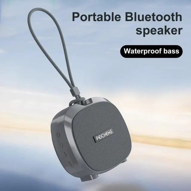 Alt view image 3 of 7 - Speaker, Small Portable Bluetooth Wireless IPX5 Waterproof Shower Speaker,Loud Stereo Sound Deep Bass,TWS Paire, RGB Lights,Long Playtime for Outdoor Party, Great Gift,1PC(Gray)