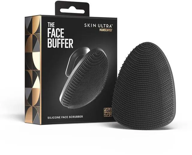 Main image of The Face Buffer Men's Silicone Face Scrubber | Nourishing Deep Cleaning & Exfoliating Your Skin, No-Slip Suction Cup Handle, Gentle Face Massage, 1-Pack