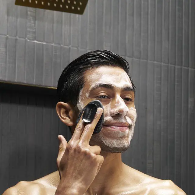 Alt view image 7 of 7 - The Face Buffer Men's Silicone Face Scrubber | Nourishing Deep Cleaning & Exfoliating Your Skin, No-Slip Suction Cup Handle, Gentle Face Massage, 1-Pack