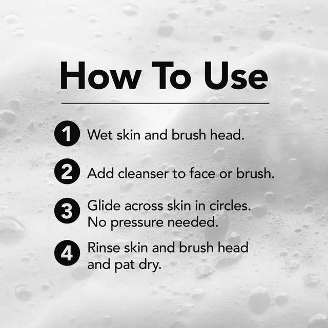 Alt view image 5 of 6 - Dual-Action Facial Cleansing Brush (Pink), Superfine Soft Bristles Deep Clean Pores, Removes Oil, Dirt, Long-Wear Makeup + Sunscreen, Water-Resistant for Shower Use
