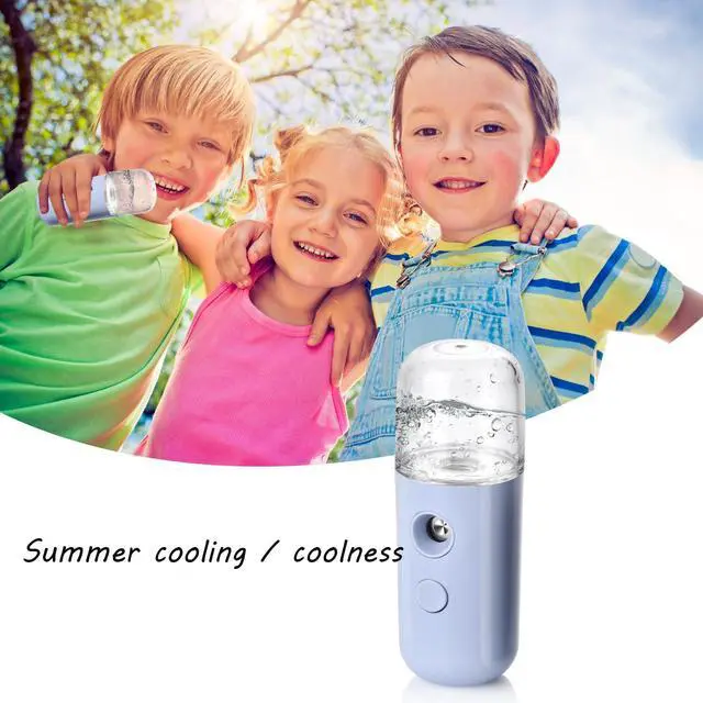 Alt view image 5 of 7 - Nano Mist Sprayer, Handy Facial Mister with Fine Mist, Mini Face HumidifierPortable Face Mister for Lash Extension, Barbers,Daily Make Up,Salon,Cool Down Nano Face Mister with 1OZ/30ML Water Tank Blue