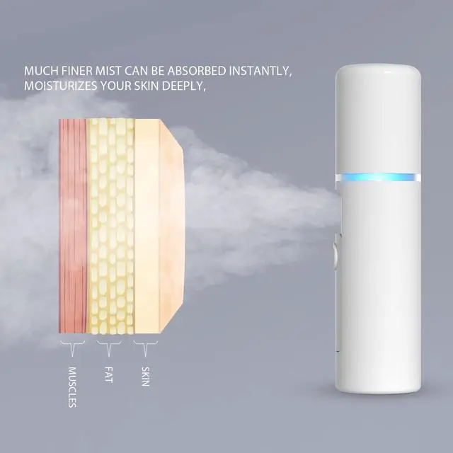 Alt view image 3 of 7 - Nano Facial Mister Portable Mini Face Mist Handy Sprayer Automatic Eyelash Extensions Cool Facial Steamer